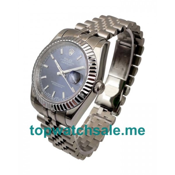 36MM Men Rolex Datejust 16234 Blue Dials Replica Watches UK