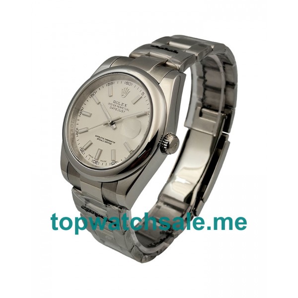 36MM Men Rolex Datejust 115200 White Dials Replica Watches UK