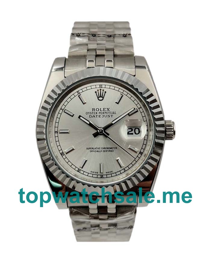36MM Men Rolex Datejust 116234 Ivory Dials Replica Watches UK