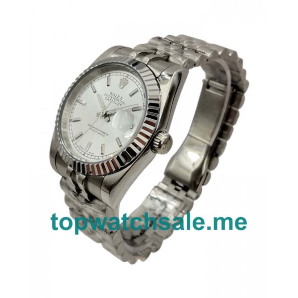 36MM Men Rolex Datejust 116234 Ivory Dials Replica Watches UK