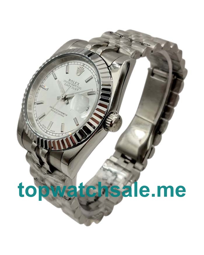 36MM Men Rolex Datejust 116234 Ivory Dials Replica Watches UK