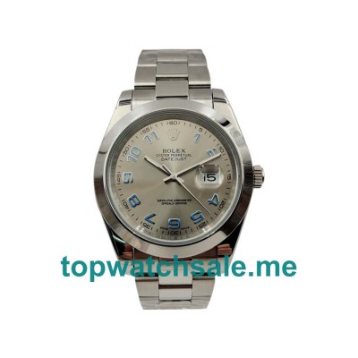 41MM Men Rolex Datejust II 116300 Silver Dials Replica Watches UK