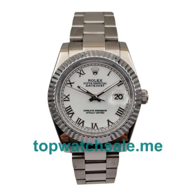 36MM Men Rolex Datejust 16220 White Dials Replica Watches UK