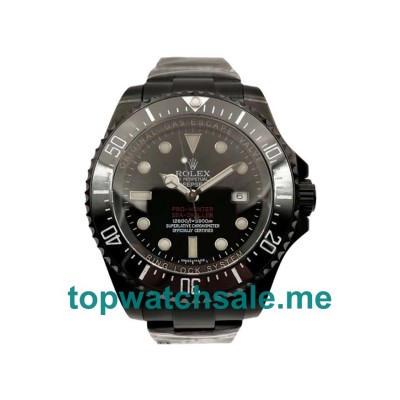 44MM Swiss Men Rolex Sea-Dweller Deepsea 116660 Black Dials Replica Watches UK