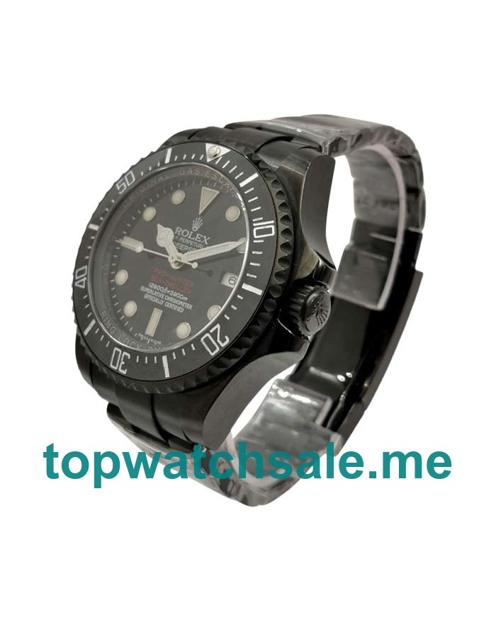 44MM Swiss Men Rolex Sea-Dweller Deepsea 116660 Black Dials Replica Watches UK