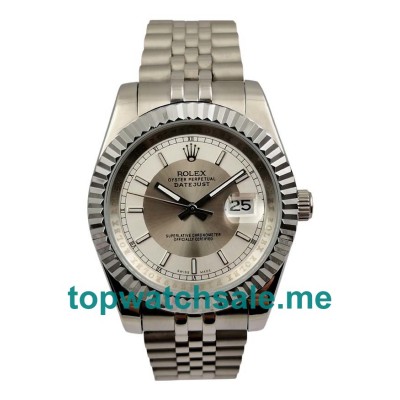 40MM Men Rolex Datejust 116234 Silver Dials Replica Watches UK