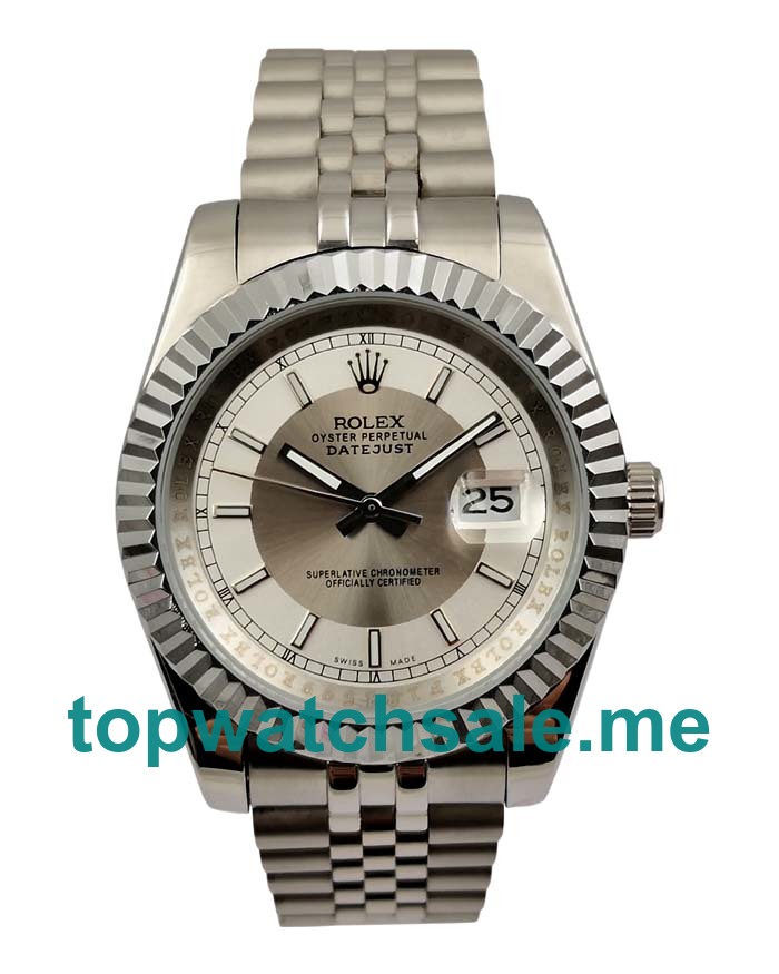 40MM Men Rolex Datejust 116234 Silver Dials Replica Watches UK