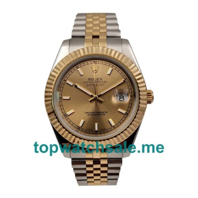 41MM Men Rolex Datejust 116233 Champagne Dials Replica Watches UK