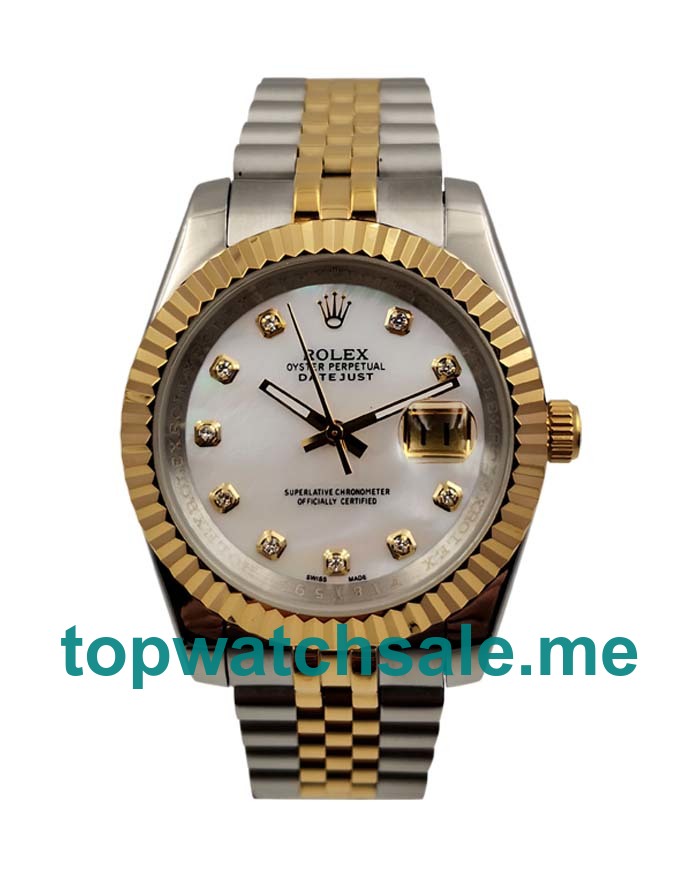 41MM Men Rolex Datejust 116233 White Mother-of-pearl Dials Replica Watches UK