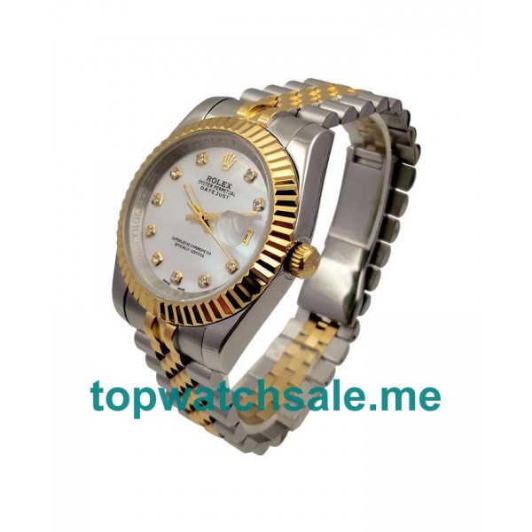 41MM Men Rolex Datejust 116233 White Mother-of-pearl Dials Replica Watches UK