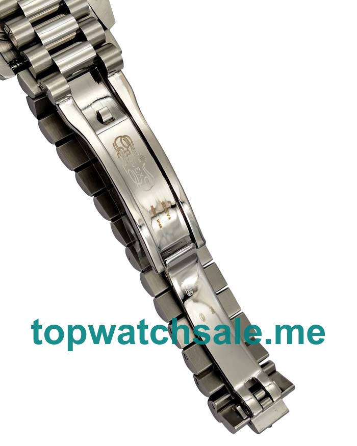 41MM Swiss Men Rolex Day-Date 118346 White Dials Replica Watches UK