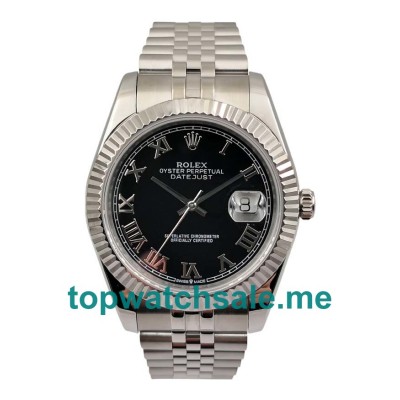 41MM Swiss Men Rolex Datejust 116234 Black Dials Replica Watches UK