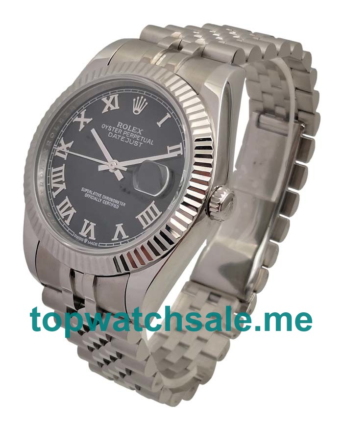 41MM Swiss Men Rolex Datejust 116234 Black Dials Replica Watches UK
