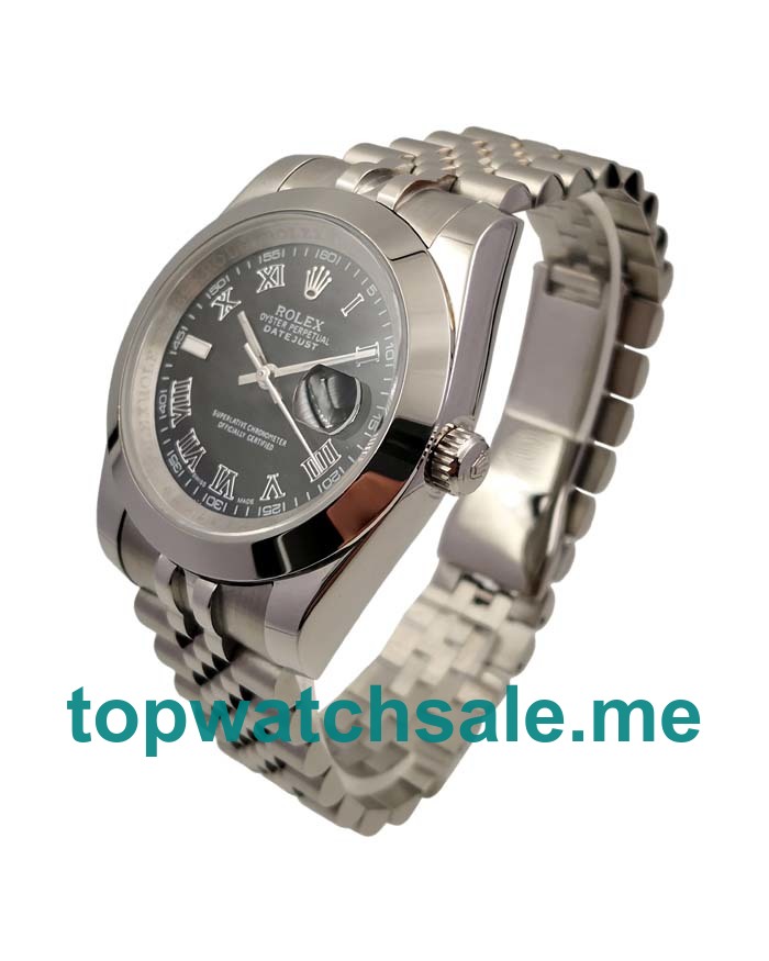 41MM Swiss Men Rolex Datejust 116300 Black Dials Replica Watches UK