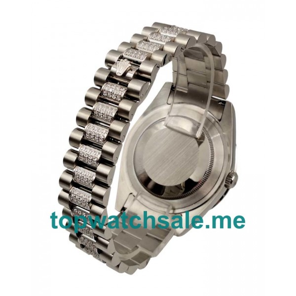 41MM Swiss Men Rolex Day-Date 118346 Blue Dials Replica Watches UK