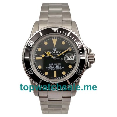 40MM Swiss Men Rolex Submariner 1680 Black Dials Replica Watches UK