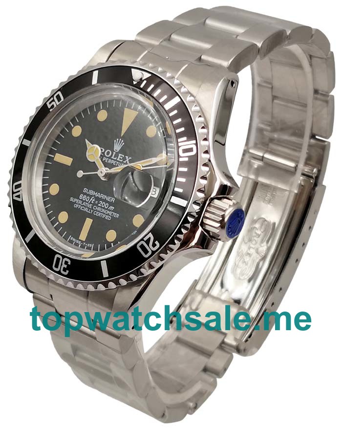 40MM Swiss Men Rolex Submariner 1680 Black Dials Replica Watches UK