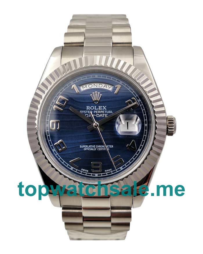 41MM Swiss Men Rolex Day-Date II 218239 Blue Dials Replica Watches UK