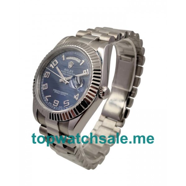 41MM Swiss Men Rolex Day-Date II 218239 Blue Dials Replica Watches UK