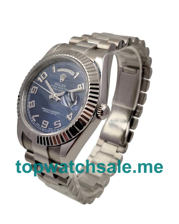 41MM Swiss Men Rolex Day-Date II 218239 Blue Dials Replica Watches UK