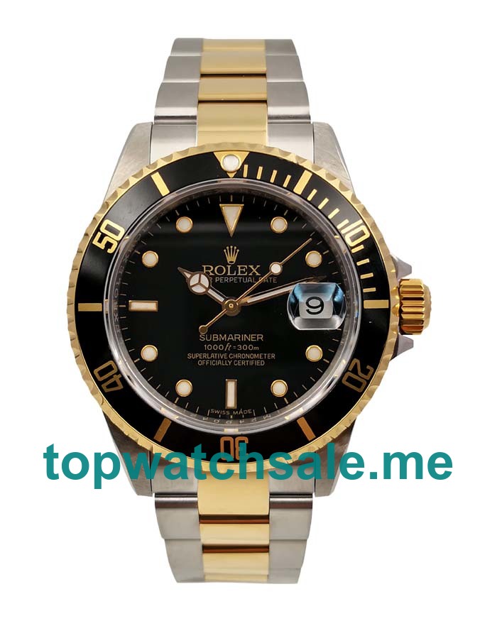 40MM Swiss Men Rolex Submariner 116613 LN Black Dials Replica Watches UK