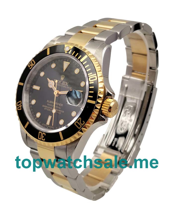 40MM Swiss Men Rolex Submariner 116613 LN Black Dials Replica Watches UK