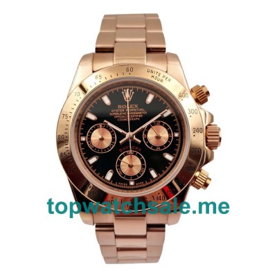 40MM Men Rolex Daytona 116505 Black Dials Replica Watches UK