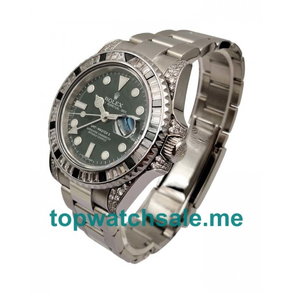 40MM Swiss Men Rolex GMT-Master II 116710LN Black Dials Replica Watches UK