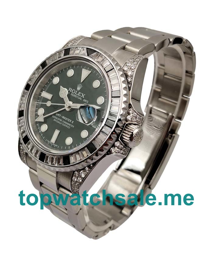40MM Swiss Men Rolex GMT-Master II 116710LN Black Dials Replica Watches UK