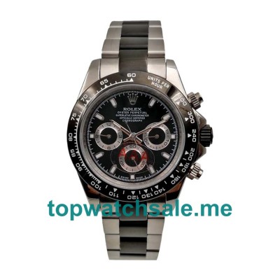 40MM Men Rolex Daytona 116500 LN Black Dials Replica Watches UK