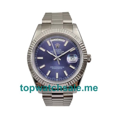 41MM Swiss Men Rolex Day-Date 118239 Blue Dials Replica Watches UK