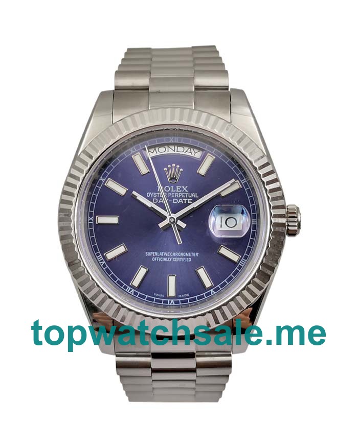 41MM Swiss Men Rolex Day-Date 118239 Blue Dials Replica Watches UK