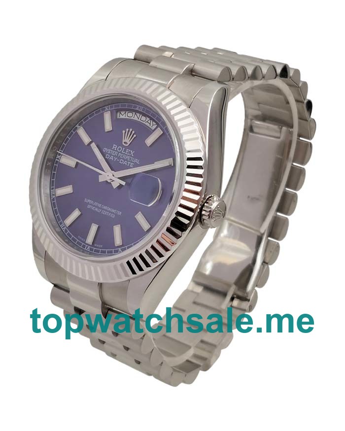 41MM Swiss Men Rolex Day-Date 118239 Blue Dials Replica Watches UK