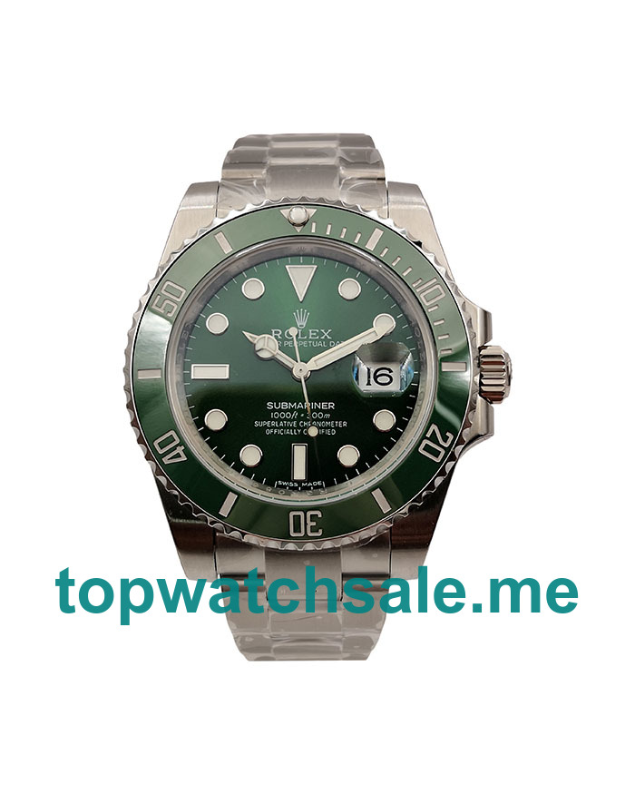 40MM Swiss Men Rolex Submariner Date 116610LV 2018 N V9S Green Dials Replica Watches UK