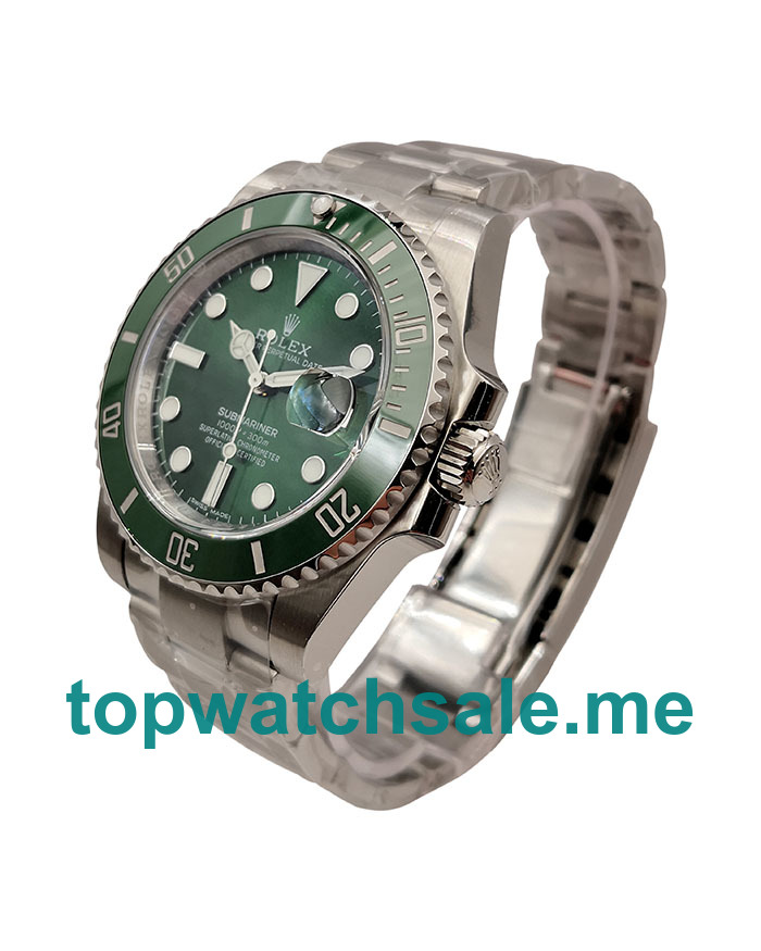 40MM Swiss Men Rolex Submariner Date 116610LV 2018 N V9S Green Dials Replica Watches UK