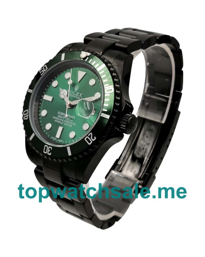 40MM Men Rolex Submariner 116610 LV Green Dials Replica Watches UK