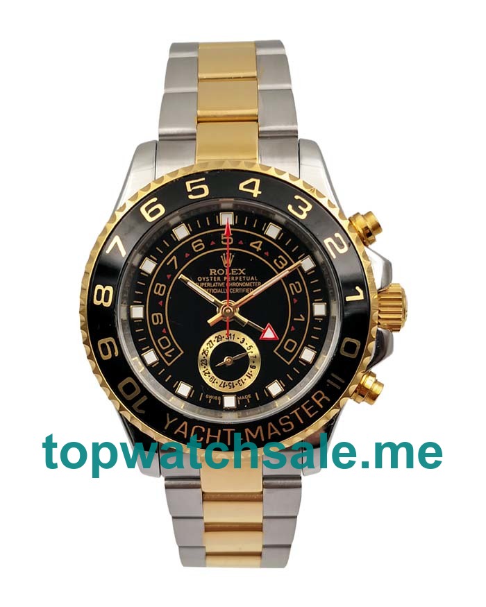 40MM Men Rolex Yacht-Master II 116681 Black Dials Replica Watches UK