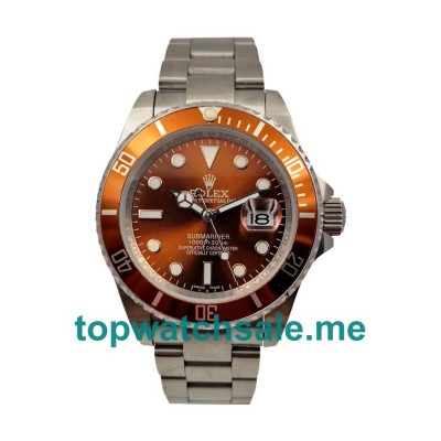 40MM Men Rolex Submariner 116610 Brown Dials Replica Watches UK