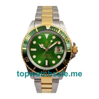 40MM Men Rolex Submariner 116613 Green Dials Replica Watches UK