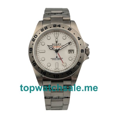 40MM Men Rolex Explorer II 216570 White Dials Replica Watches UK
