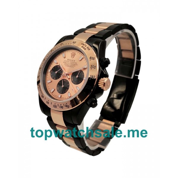 40MM Men Rolex Daytona 116505 Champagne Dials Replica Watches UK