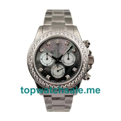 40MM Swiss Men Rolex Daytona 116519 Black Dials Replica Watches UK