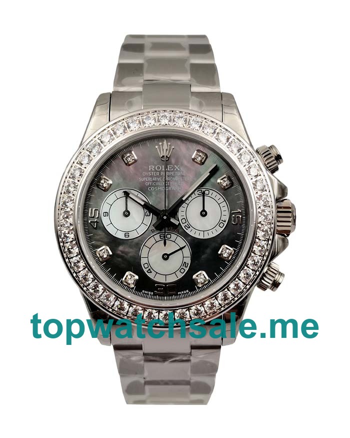 40MM Swiss Men Rolex Daytona 116519 Black Dials Replica Watches UK