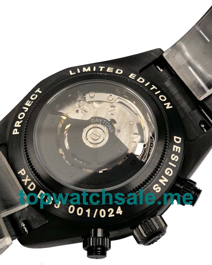 40MM Swiss Men Rolex Daytona 116520 Black Dials Replica Watches UK