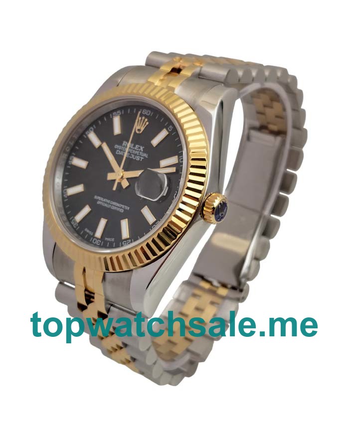 41MM Swiss Men Rolex Datejust II 116333 EW Black Dials Replica Watches UK