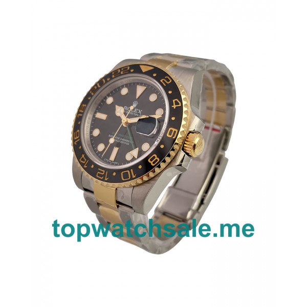 40MM Swiss Men Rolex GMT-Master II 116713 LN Black Dials Replica Watches UK