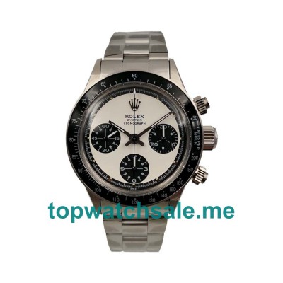 36MM Swiss Men Rolex Daytona 6263 White Dials Replica Watches UK