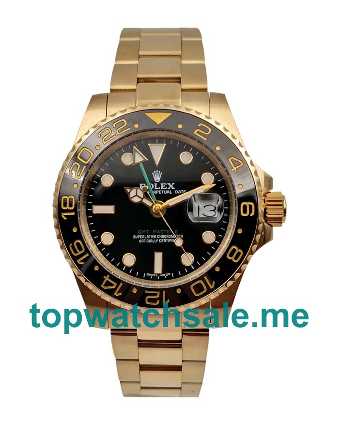 40MM Men Rolex GMT-Master II 116718 Black Dials Replica Watches UK