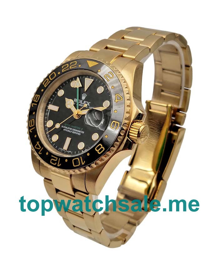 40MM Men Rolex GMT-Master II 116718 Black Dials Replica Watches UK