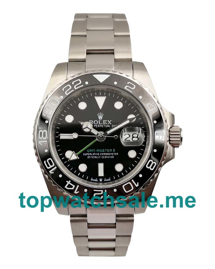 40MM Men Rolex GMT-Master II 116710 LN Black Dials Replica Watches UK